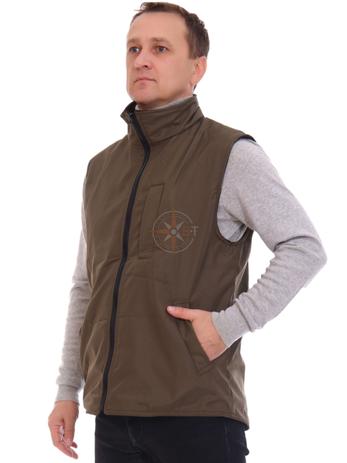 ЖИЛЕТКА ТАЙГА ДМС (ПОЛОФЛИС ХАКИ)