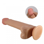 Реалистичный фаллоимитатор на присоске Tallen Sliding skin (22*4 см) телесный