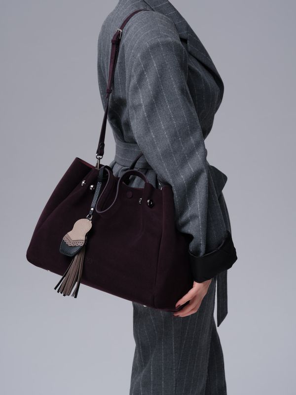 Женская сумка Vasilisa DBR 31210 сливовый/велюр