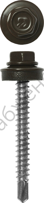 ЗУБР СКД 8028 60 х 4.8 мм, зем.-коричн., кровельный саморез, 200 шт (4-300315-48-060-8028)