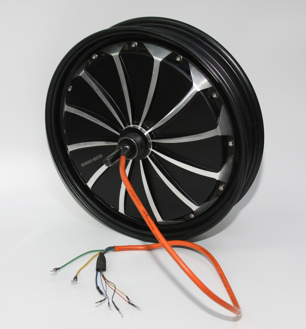 Мотор колесо 16" 60v 1200w ( гравировка 240w) для электровелосипеда
