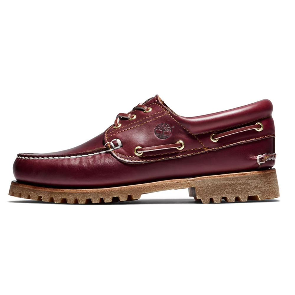Timberland 3 Eye Casual Leather Shoes Men"s Red Brown