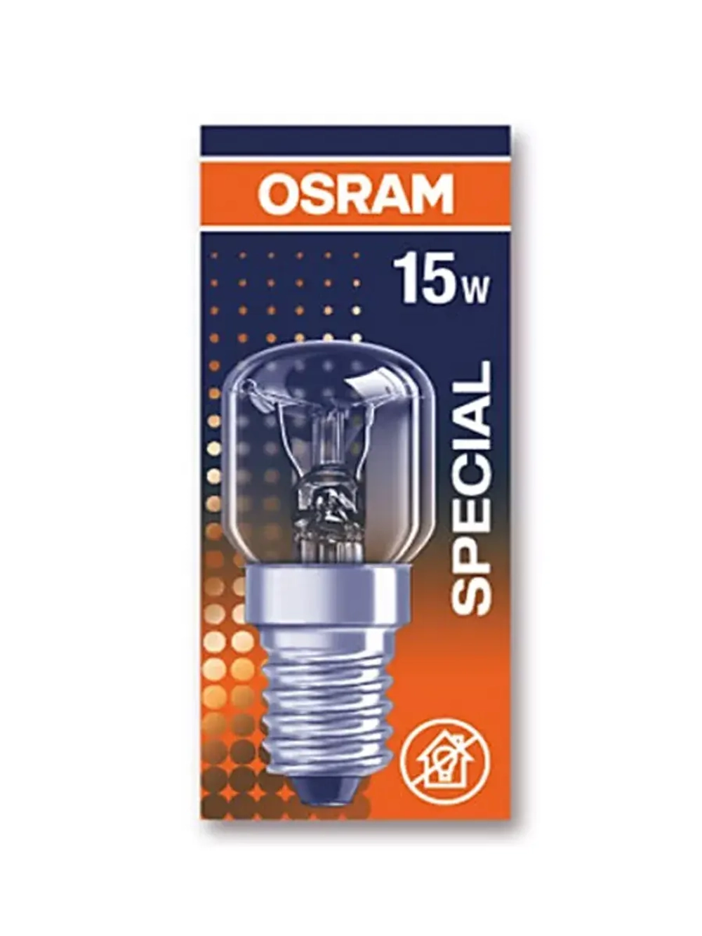 Лампа накаливания для духового шкафа OSRAM SPC.T OVEN CL 15W 230V E14 300C 4050300003108