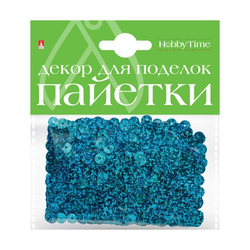 Пайетки "3D" для творчества, голографические, 6мм, 12вид, HobbyTime