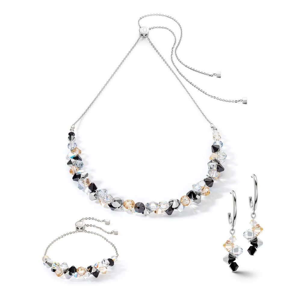 Колье Coeur de Lion Black-Crystal 4639/10-1318