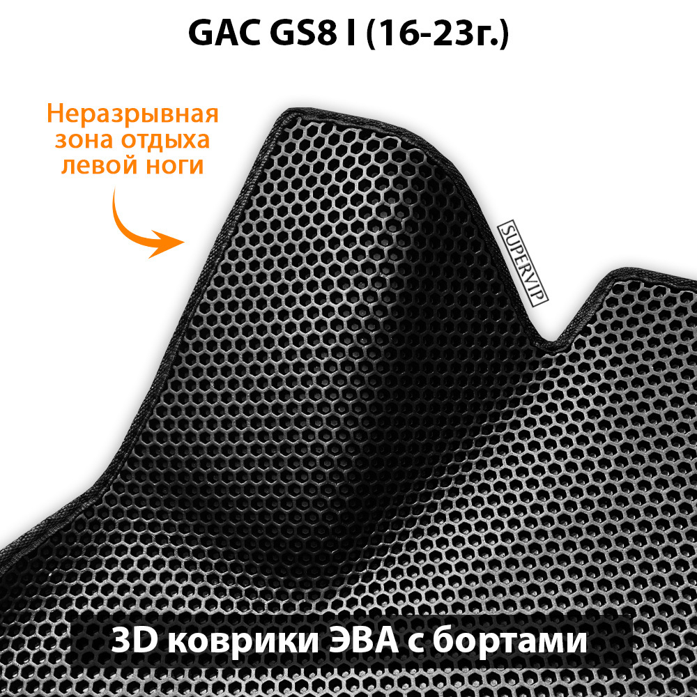 комплект ева ковриков в салон авто для gac gs8 i 16-23г. от supervip