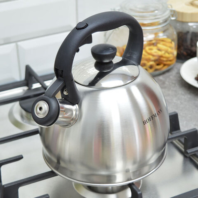 Чайник 2л со свистком, с черной ручкой НМ 55204