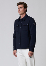 Куртка-рубашка муж. Aeronautica 030 синий 1964 лого плечо