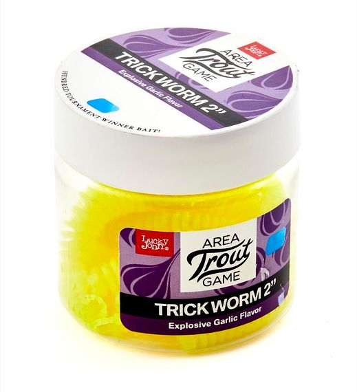Слаги съедобные LJ Pro Series TRICK WORM 2,5in (6,35 см), цв. F05, 7 шт.
