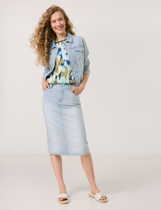 Джинсовая юбка из хлопка