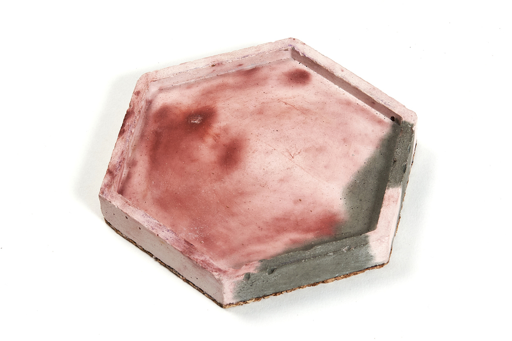 Подставка декоративная гексагон (серая, белая, цветн.)