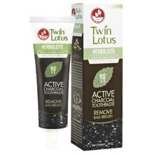 Зубная паста Twin Lotus Active Charcoal c углем 25 гр 4 уп