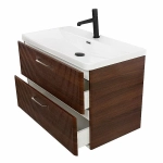 Тумба с раковиной BelBagno DUE-800-2C-SO-NOCE-P Noce