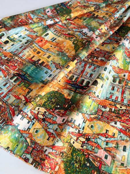 ДОМА, ГОРОД, ОРАНЖЕВЫЙ - 100% хлопок 4