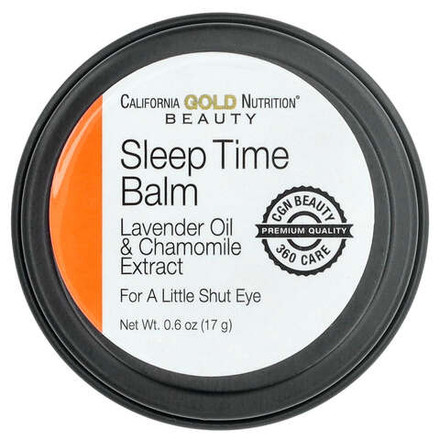 California Gold Nutrition, Beauty, бальзам для спокойного сна, лаванда и ромашка, 17 г (0,6 унции)