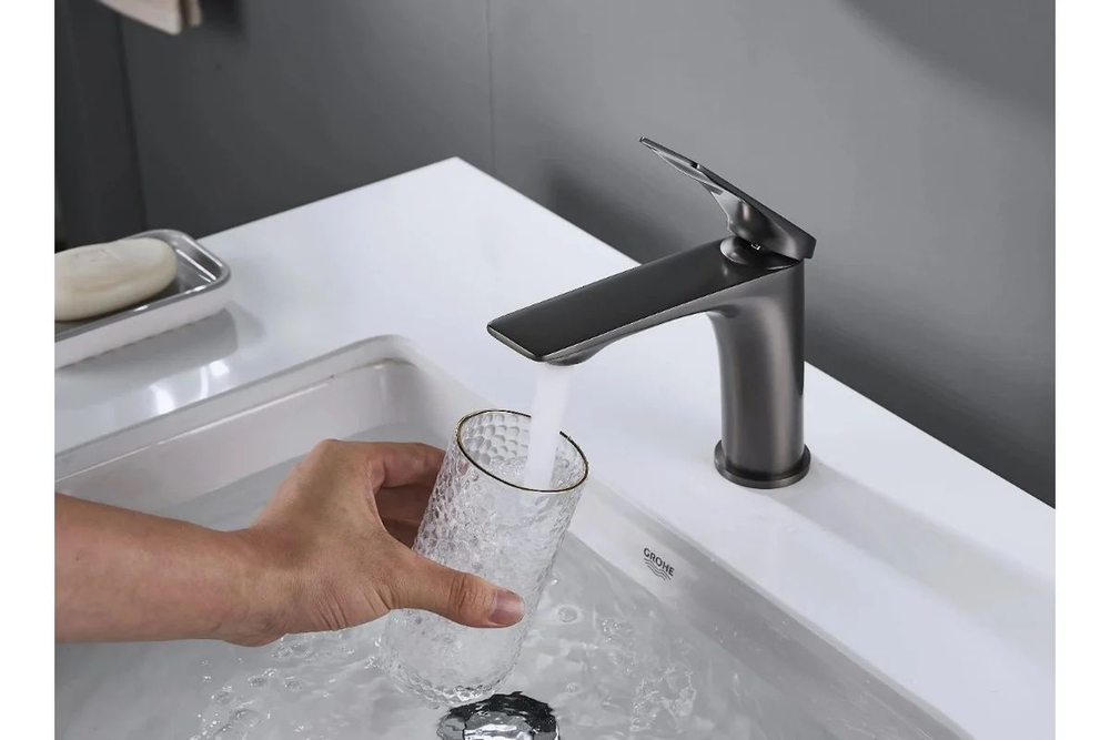 Смеситель для раковины, гайка, оружейная сталь, S9101Т, SHEVANIK