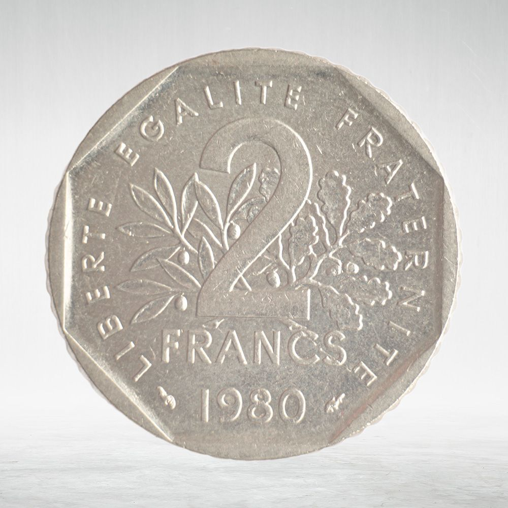 France, 2 Francs 1980, VF