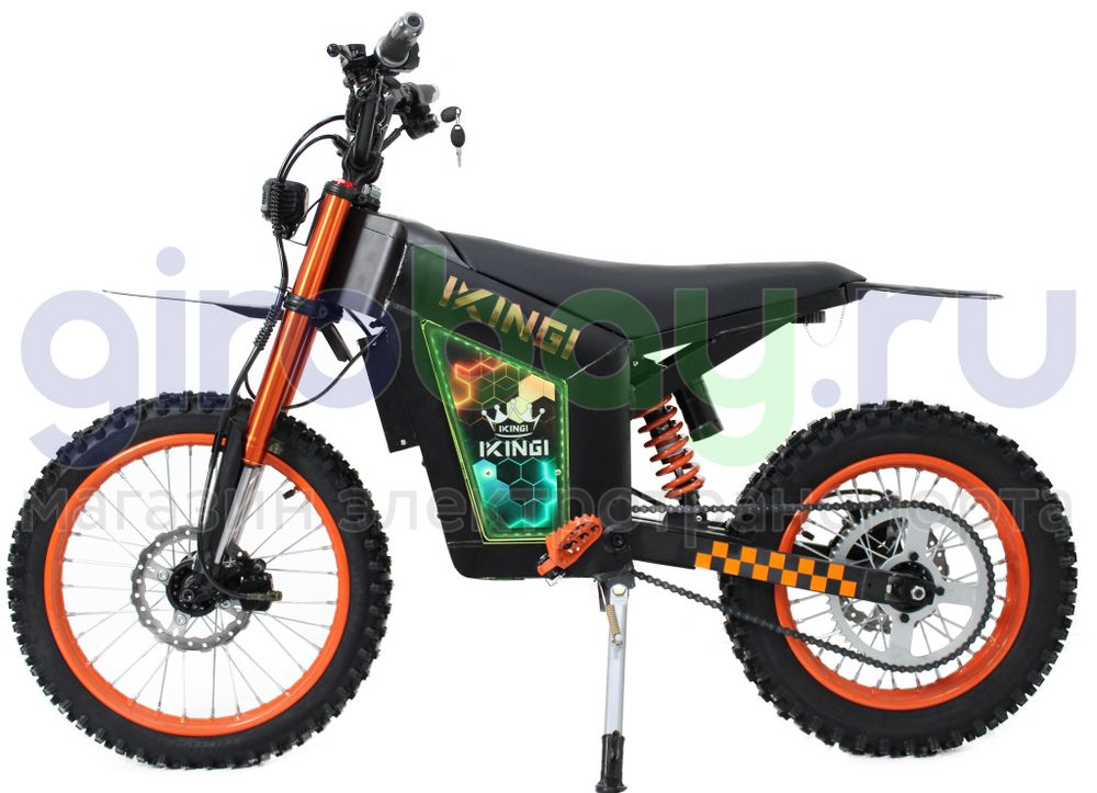 Электромотоцикл IKINGI WISH 01 1500W (52V/30Ah) - Оранжевый фото №6
