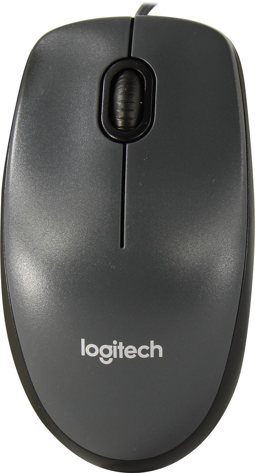 Манипулятор Logitech Mouse M90 Dark Grey <910-001793> (RTL) USB 3btn+Roll
