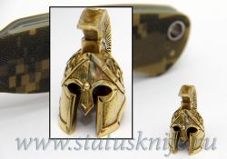 Темлячная бусина Шлем Спартыфотография - 1