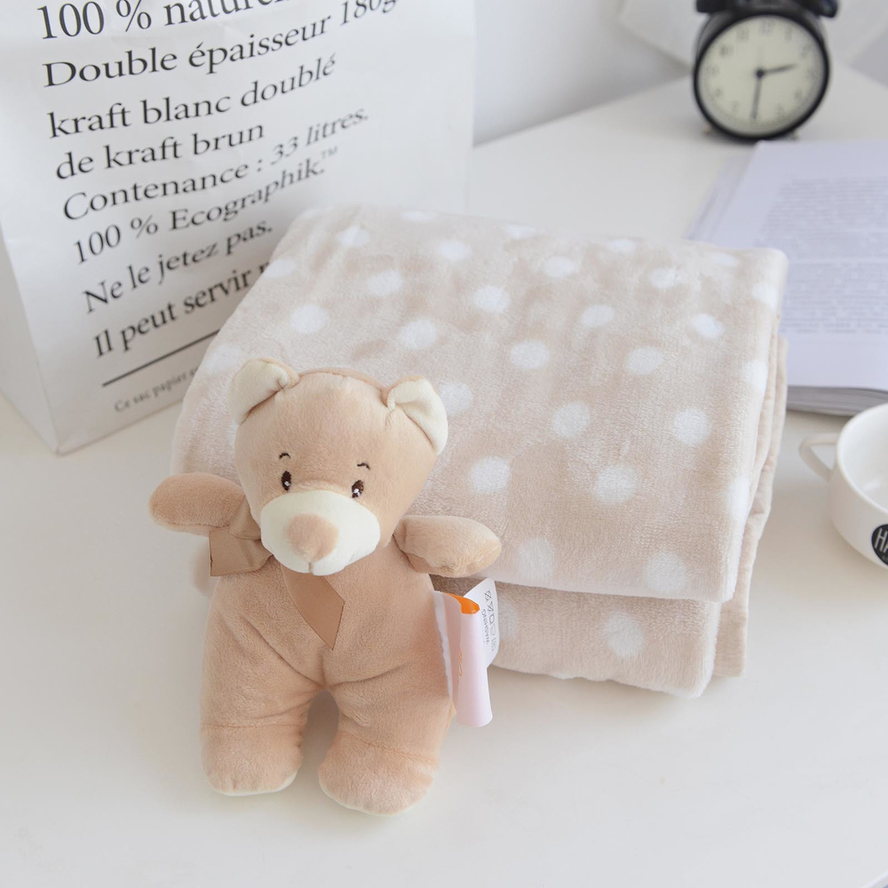 Плед 100х150 Sofi De MarkO Тедди бежевый