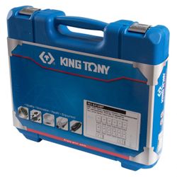 KING TONY (6414MP) Набор ударных глубоких торцевых головок 3/4", шестигранные, 19-41 мм, 14 предметов