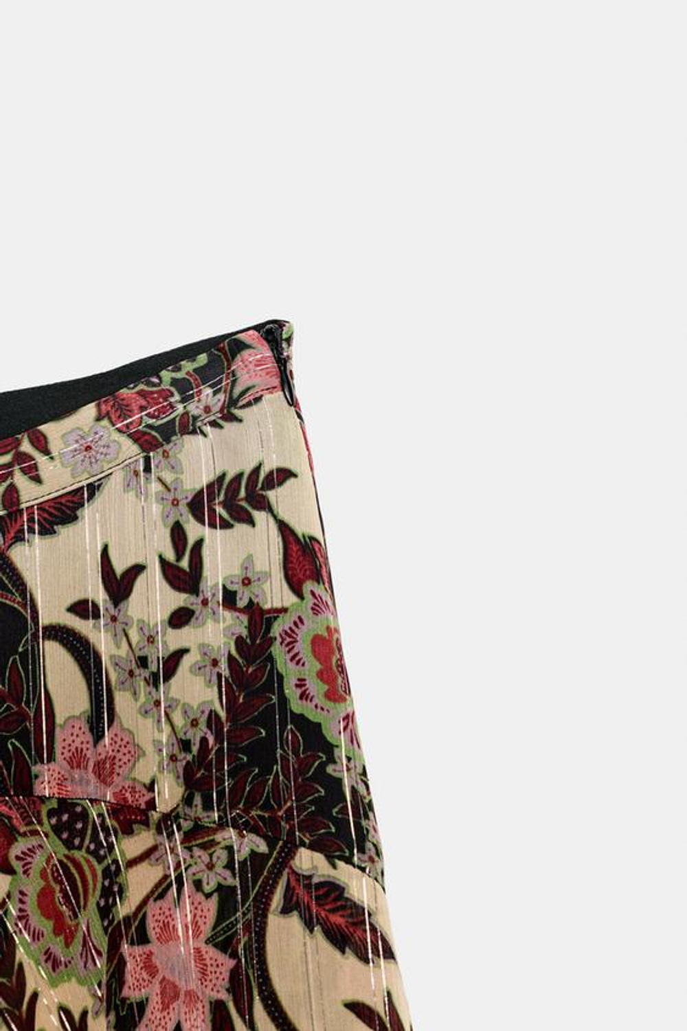 ZARA ЮБКА С ЦВЕТОЧНЫМ ПРИНТОМ ZW COLLECTION, РАЗНОЦВЕТНЫЙ