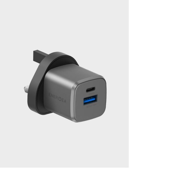 Сетевое зарядное устройство Energea AmpCharge 20W, Темно-серый | Gunmetal