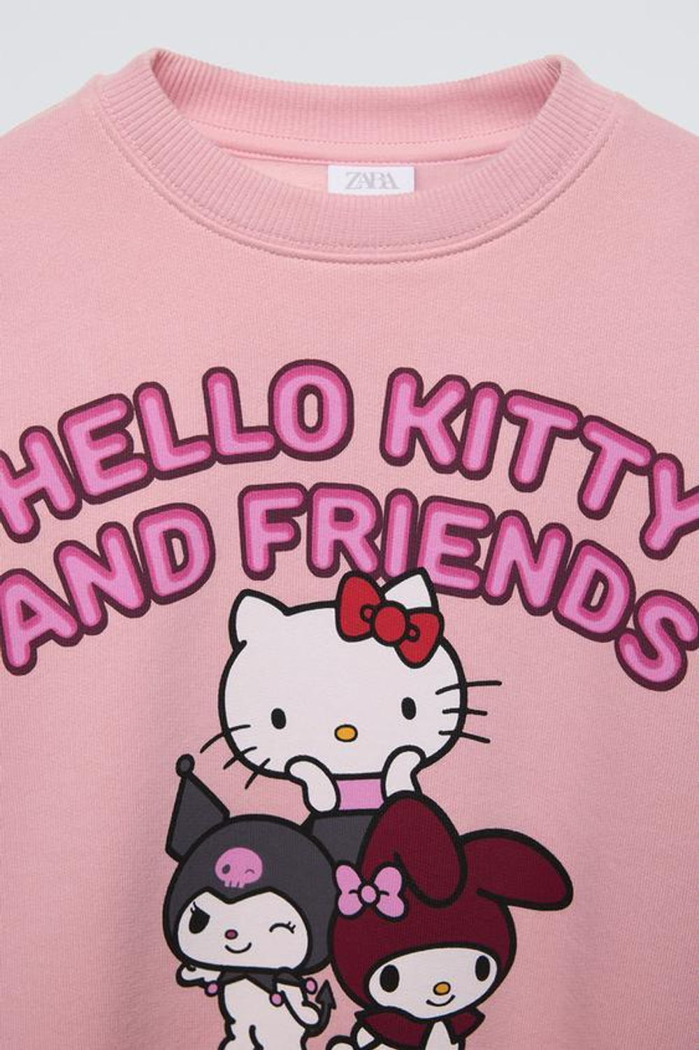 ZARA ТОЛСТОВКА HELLO KITTY AND FRIENDS ©, РОЗОВЫЙ