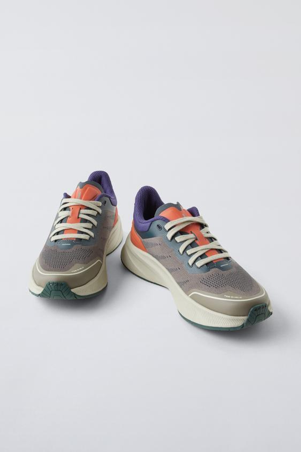 ZARA КРОССОВКИ, ЗЕЛЕНЫЙ ХАКИ