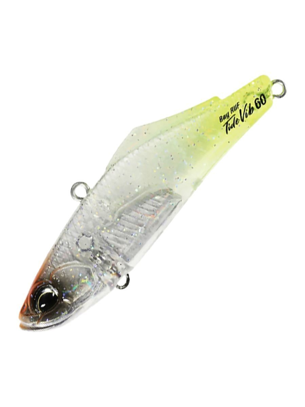 Воблер DUO Bay Ruf Tide Vib 80, CEA0737 Lime Head Clear Gigo, 80 мм, 25 г, тонущий, виб