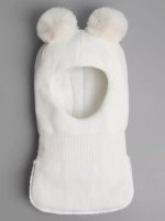 Шапка шлем детская зимняя вязаная