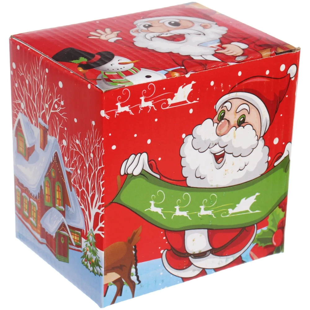 Кружка керамическая 350мл «Новогодние чудеса» в подарочной коробке, микс рисунков