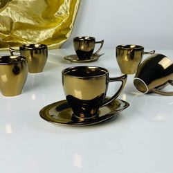 Lenardi 232-017 Кофейный набор 110мл 12пр ВИНТАЖ. в под.уп.(х6)Фарфор