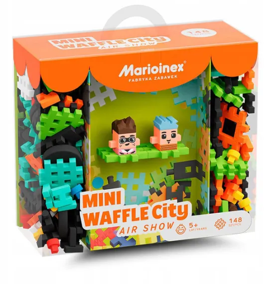 Конструктор Marioinex Mini Waffle City Авиашоу 148 деталей