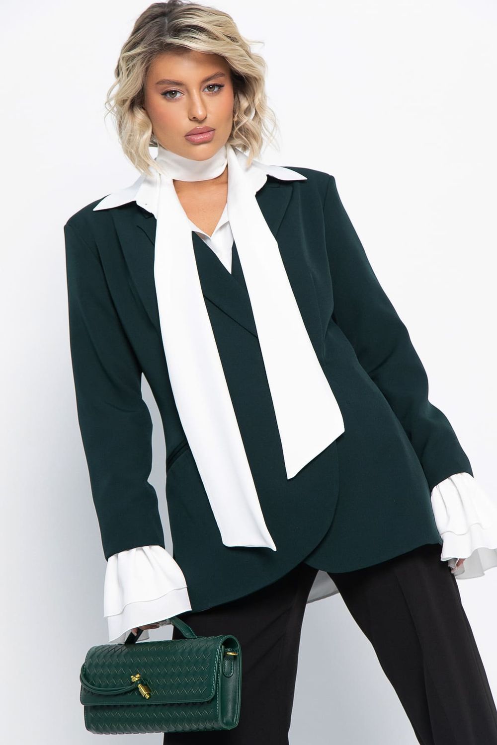 Жакет Вершина успеха (зеленый) Б15061-5М LT Collection