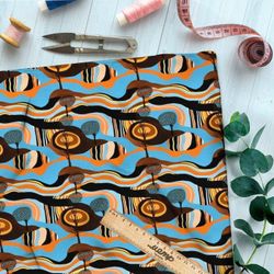 Ткань Ниагара Софт фееричные водовороты