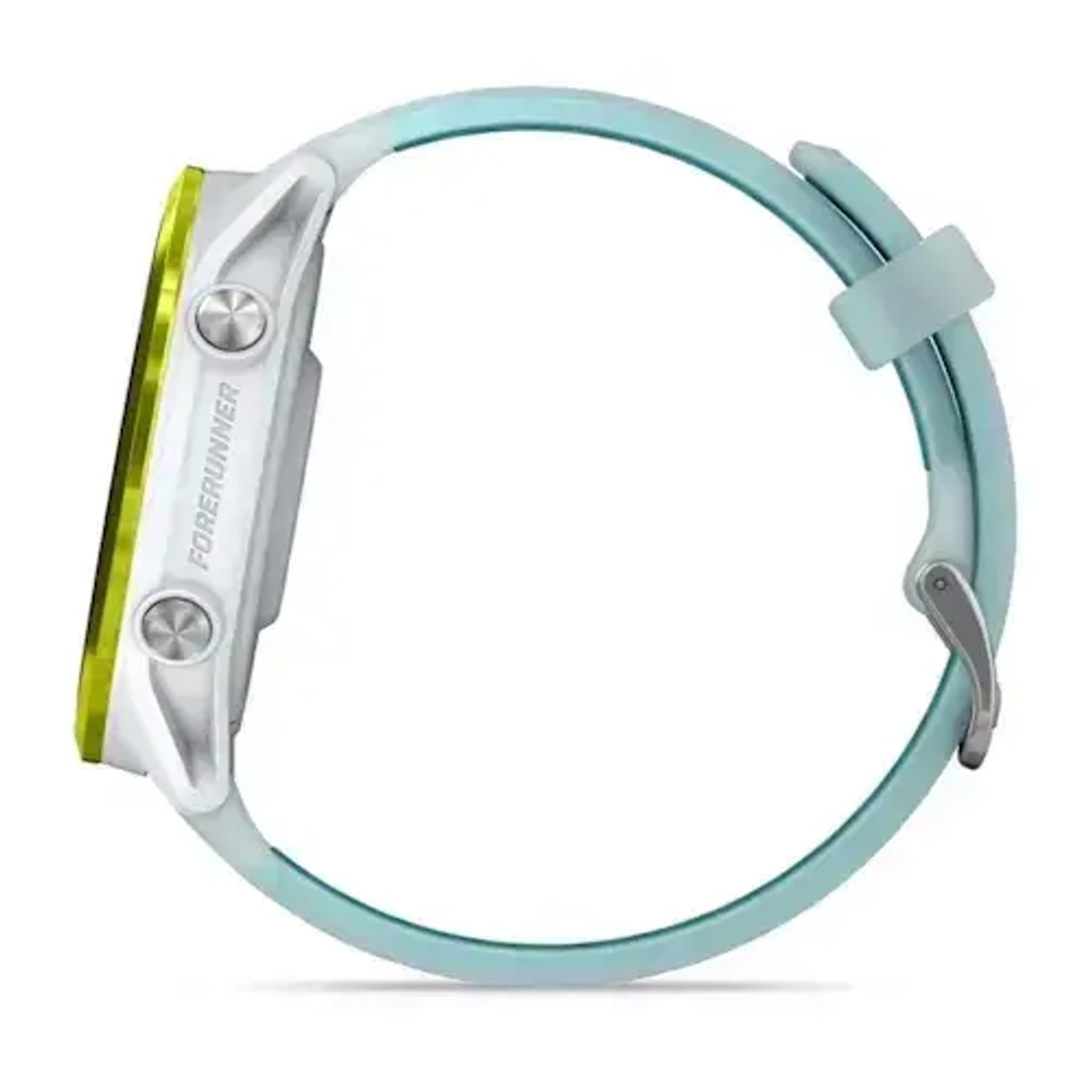 Умные часы Garmin Forerunner 570 - 47 мм Желтый алюминий с полупрозрачным белым/бирюзовым ремешком