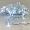 Светодиодная гирлянда с колпачком 75 холодных белых LED ламп 10 м., 24В., белый каучуковый провод, IP65, LTC (LL75-8-1W)