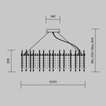 Подвесная люстра Maytoni Rocio MOD036PL-18N