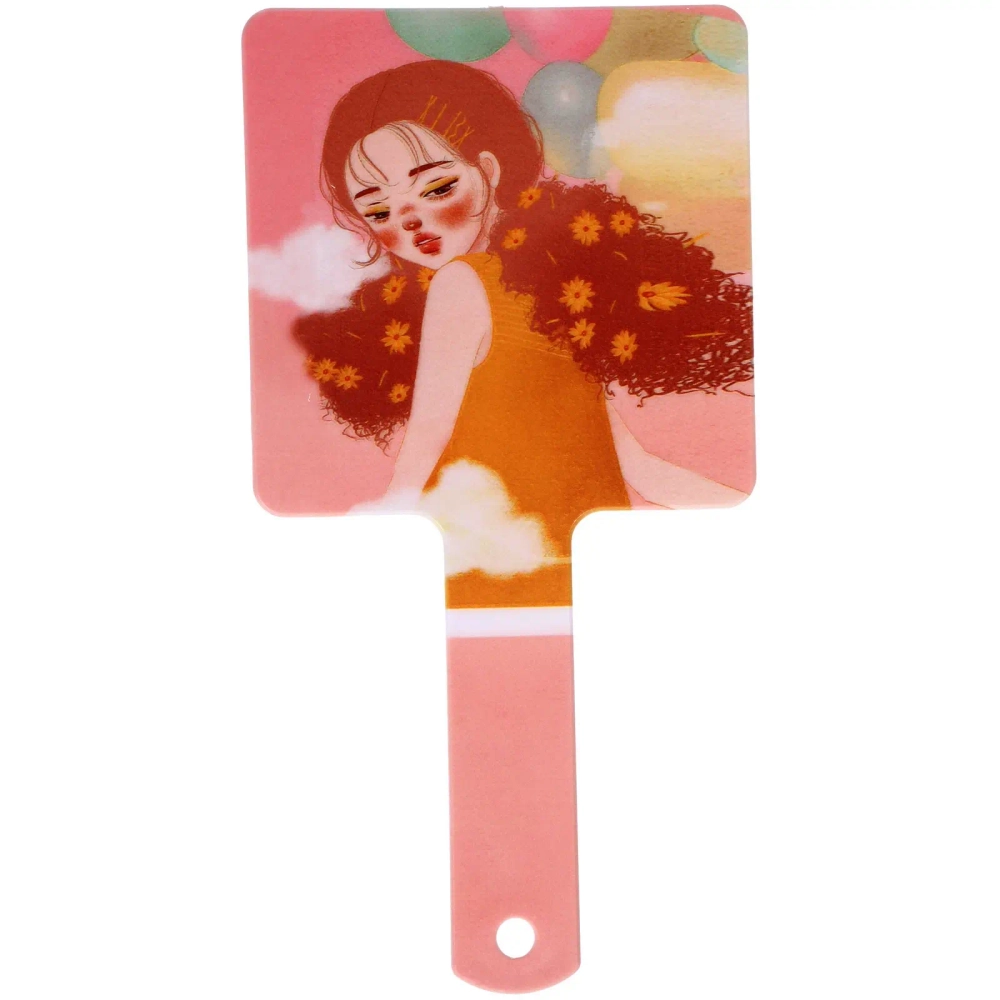 Зеркало косметическое «ИМАНИ - ЭЛЛИ», микс 4 дизайна, 23,4*12см (PVC подвес)