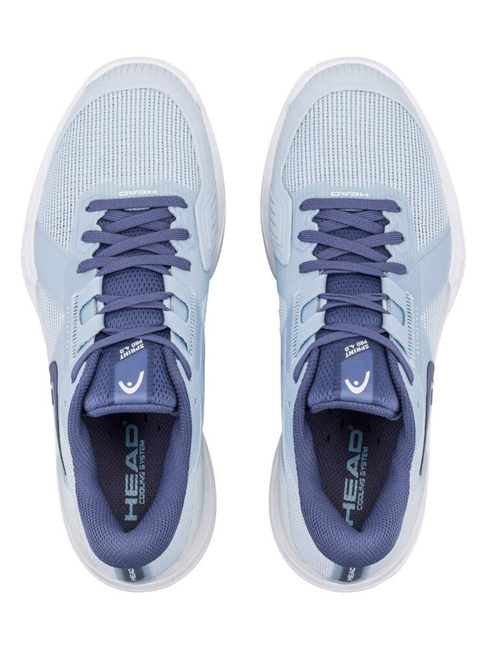 Женские теннисные кроссовки Head Sprint Pro Clay 4.0 - light blue/dark blue