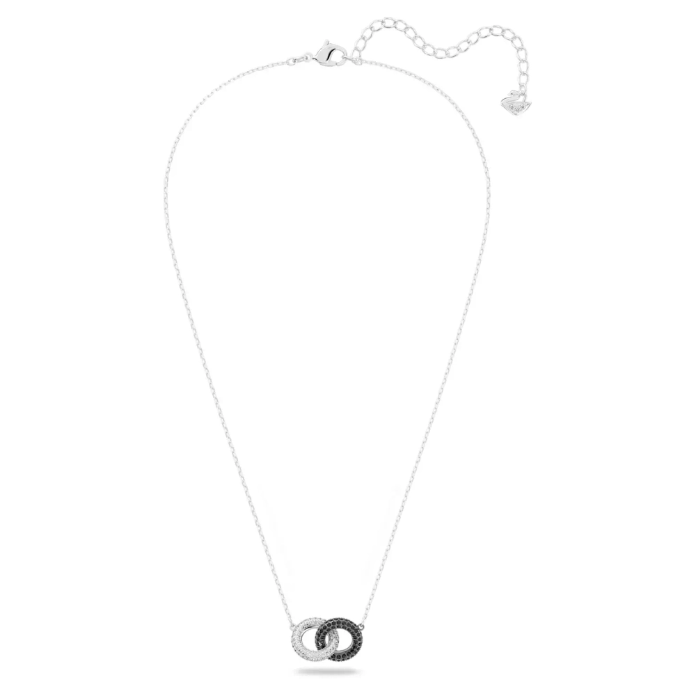 STONE:NECKLACE DOUBLE JET/CRY/RHS 5445706