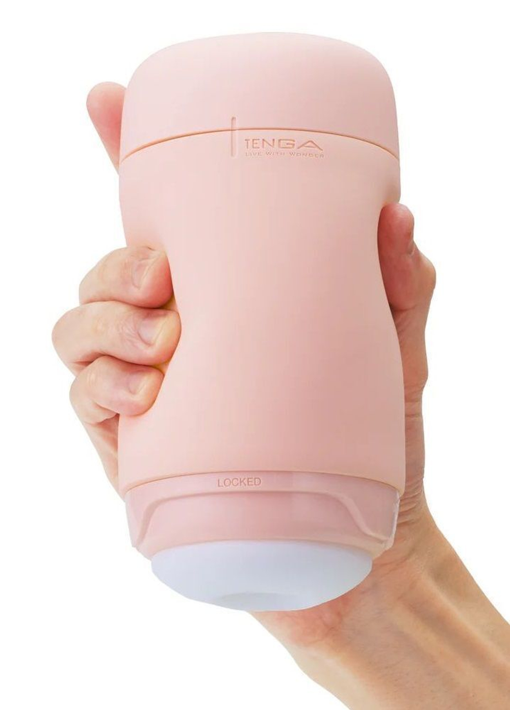 Розовый мастурбатор Tenga Puffy (Цвет: розовый)