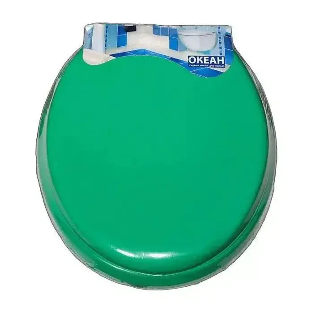 Сиденье для унитаза мягкое Океан салат. с/рис