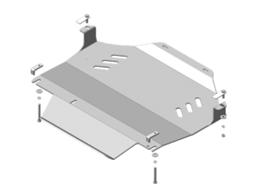 Усиленная защита Motodor кпп, разд. коробки. 5 мм, алюминий. для Volkswagen Touareg 2002-2006,Volkswagen Touareg 2015-2018,Volkswagen Touareg 2006-2010,Volkswagen Touareg 2010-2015 арт.32712