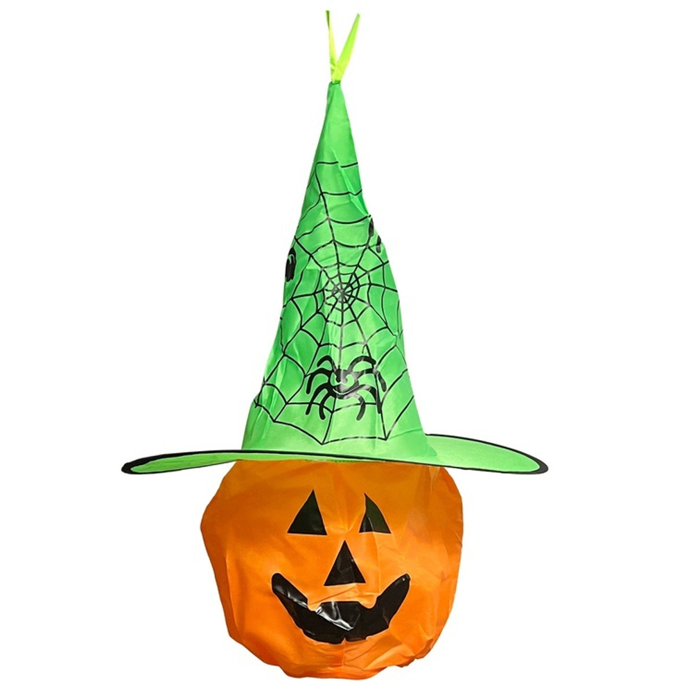 Игрушка "Подвеска светящаяся тыква в шляпе" 1 шт