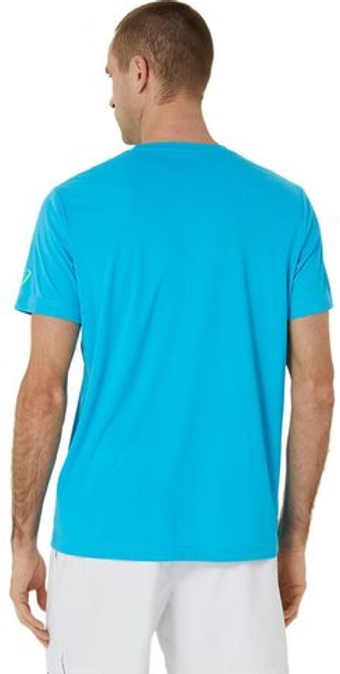Мужская теннисная футболка Asics Court Graphic - небесный