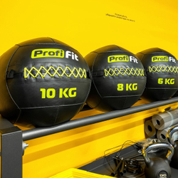 Медицинбол набивной (Wallball) PROFI-FIT 8 кг
