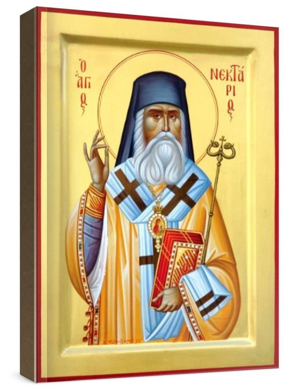 Нектарий Эгинский (рукописная икона)